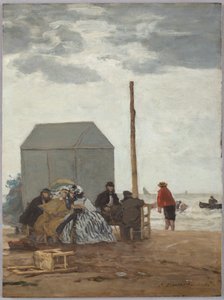 La spiaggia di Deauville da Eugène Boudin