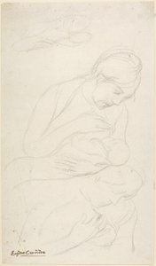 Madre che allatta il bambino
