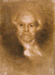 Ritratto di Edmond de Goncourt (1822-96) da Germinie Lacerteux di Edmond e Jules (1830-70) pubblicato c.1890 da Eugène Carrière