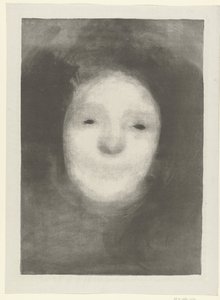 Studio della testa di una donna che ride da Eugène Carrière