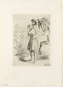 Un Signore del Tempo di Francesco I da Eugène Delacroix