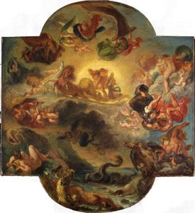 Apollo vincitore del serpente Pitone, c. 1853 da Ferdinand Victor Eugene Delacroix