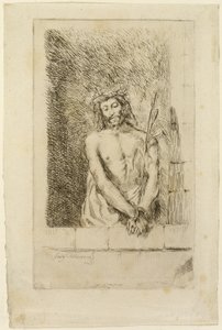 Cristo con la canna da Eugène Delacroix