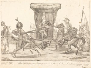 Duel Polemique, 1821 da Eugène Delacroix