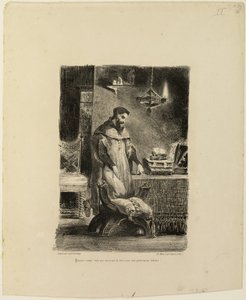 Faust nel suo studio da Eugène Delacroix