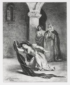 Amleto: Il canto di Ofelia da Eugène Delacroix