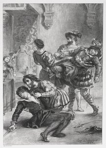Amleto: La morte di Amleto da Eugène Delacroix
