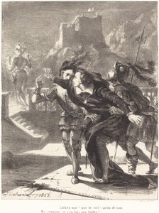 Amleto desidera seguire il fantasma di suo padre (Atto I, Scena IV)