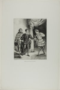 Amleto e Guildenstern, tavola 6 da Amleto da Eugène Delacroix