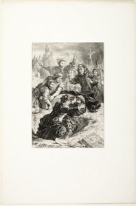 Amleto e Laerte nella tomba di Ofelia da Eugène Delacroix