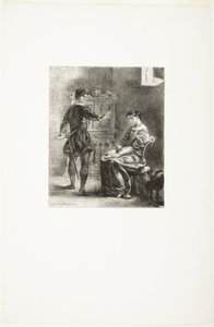 Amleto e Ofelia da Eugène Delacroix