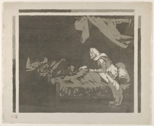 Interno di un ospedale militare, 1828 o prima da Eugène Delacroix