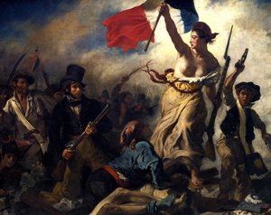 La libertà alla guida del popolo da Eugène Delacroix