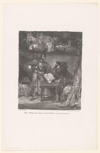 Mefistofele appare a Faust da Eugène Delacroix
