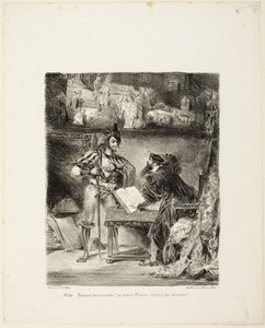 Mefistofele Appare a Faust da Eugène Delacroix
