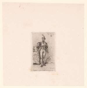 Soldato con spada da Eugène Delacroix