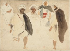 Studio di arabi da Eugène Delacroix