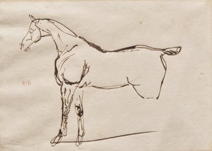 Studio di un cavallo da Eugène Delacroix