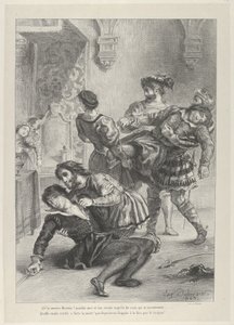 La morte di Amleto da Eugène Delacroix