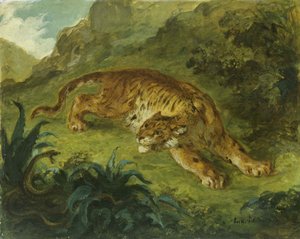 Tigre e serpente, 1854-1858