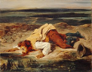 Brigante ferito, Pastore romano, ca. 1825 da Eugène Delacroix