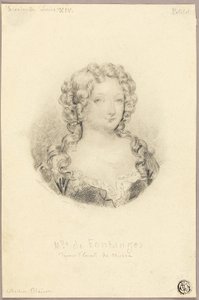 Ritratto Medaglione di Mlle de Fontanges