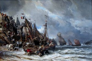 Il ritorno dei pescatori da Eugene Isabey