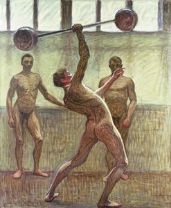 Sollevamento pesi con un braccio numero 2, 1914