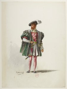 Btv1b84558104 54 - Saint-Saëns - Enrico VIII - Maquettes de costumes - Lacoste - 54. Costume da Eugene Lacoste