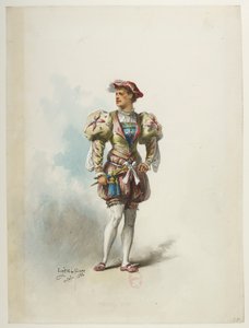 Btv1b84558104 57 - Saint-Saëns - Enrico VIII - Maquettes de costumes - Lacoste - 57. Costume da Eugene Lacoste