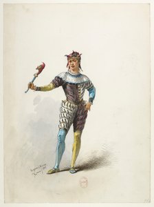 Saint-Saëns - Enrico VIII - Bozzetti di costumi - Lacoste - 71. Il giullare del re da Eugene Lacoste