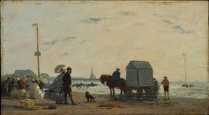 Sulla spiaggia di Trouville da Eugene Louis Boudin