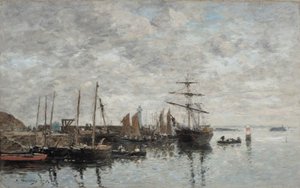 Portrieux, il porto da Eugene Louis Boudin
