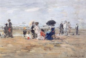 Trouville, scena della spiaggia