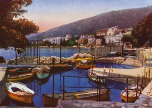 Abbazia, ora Opatija in Croazia: Porticciuolo con veduta del lungomare Sud da European Photographer