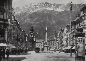 La Theresienstrasse a Innsbruck (foto in bianco e nero)