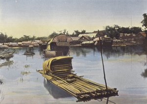 Porto di Vinh, zattera di bambù da European Photographer