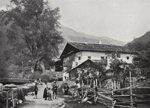 Sandwirt, Sandhof, nella Val Passiria, casa natale di Andreas Hofer (foto in bianco e nero)