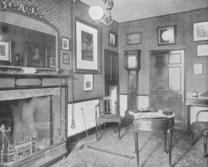 Stanza di Washington Irving nel Red Horse Hotel, Stratford-on-Avon, Inghilterra da European Photographer