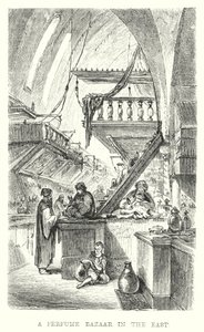 Un bazar di profumi in Oriente