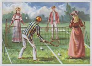 Una partita di tennis su prato da European School