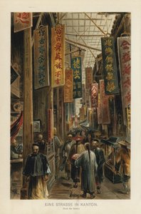 Una strada a Canton, Cina da European School