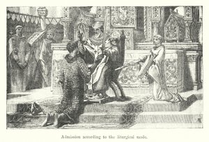 Ammissione secondo il rito liturgico (incisione)