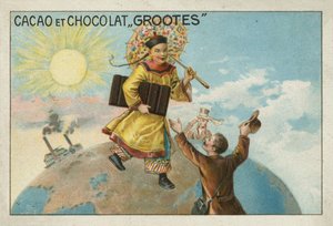 Pubblicità per cacao e cioccolato Groote