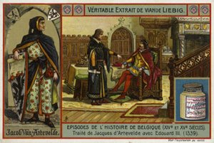 Accordo di un trattato tra Jacob van Artevelde di Gand e il re Edoardo III d