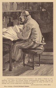 Alexander Kielland, autore norvegese (incisione)
