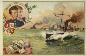 Alfonso XIII di Spagna e sua madre, Maria Cristina d