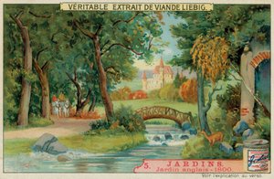 Un giardino inglese del 1800