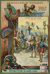 Antichi guerrieri egiziani che salutano il loro re
