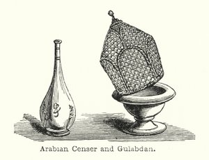 Censore arabo e Gulabdan (incisione)
